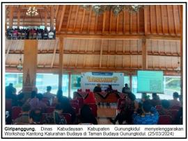 Workshop Kantong Kalurahan Budaya di Taman Budaya Gunungkidul